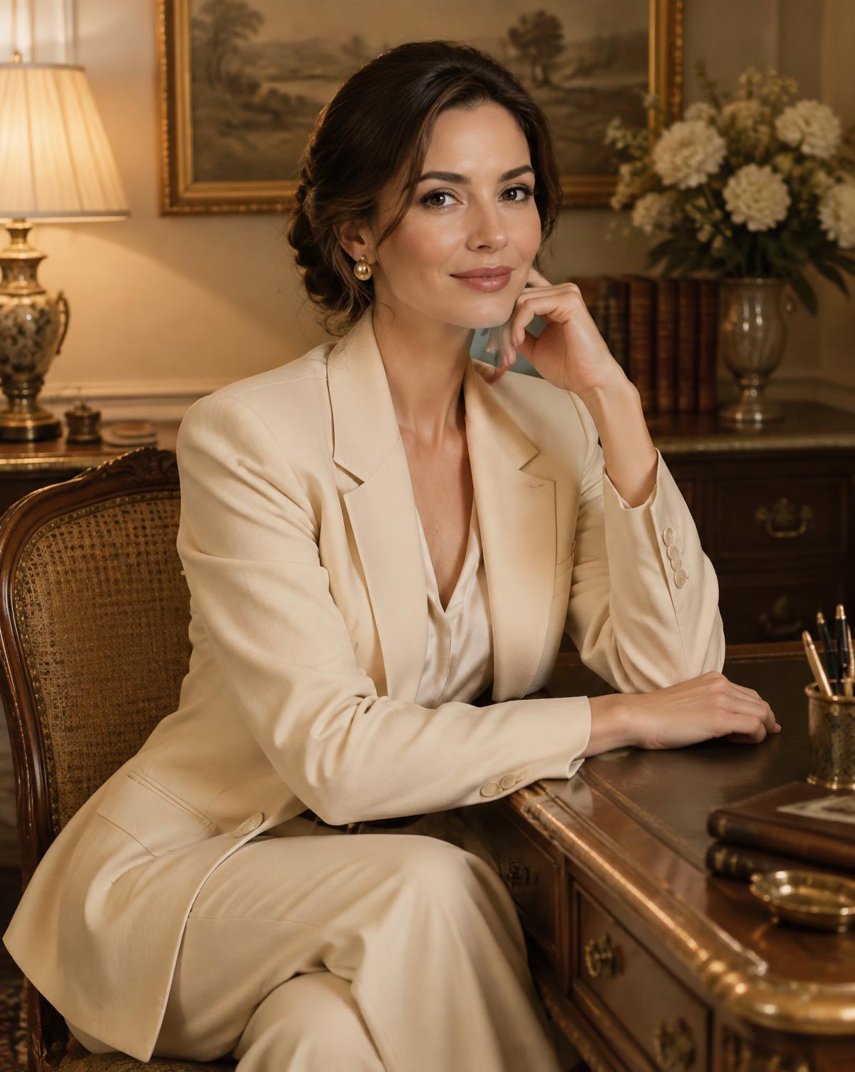 The founding matchmaker at her desk